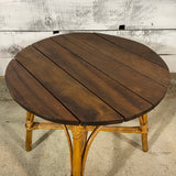 Table basse en rotin