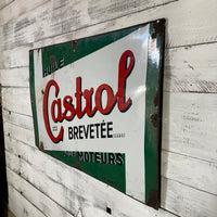 Ancienne plaque émaillée Castrol