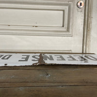 Ancienne plaque émaillée "défense de fumer"