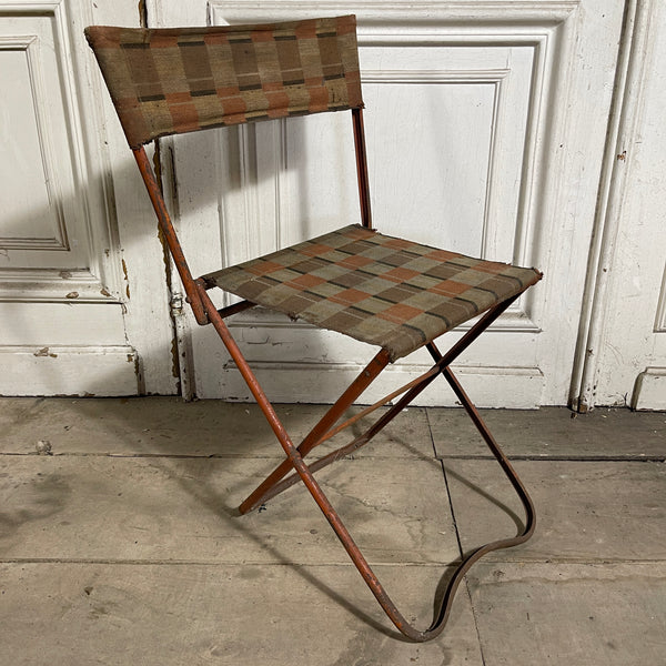 Chaise de camping vintage