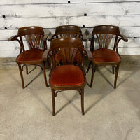 Lot de 4 fauteuils de bistrot