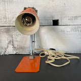 Lampe de bureau vintage articulée orange